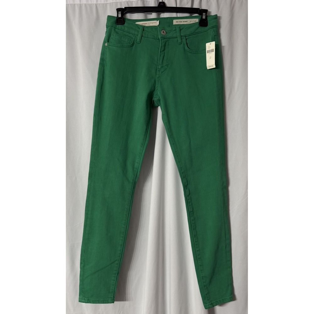 NWT Pilcro and the Letterpress Anthropologie Womens Mid Rise Skinny Jeans 27